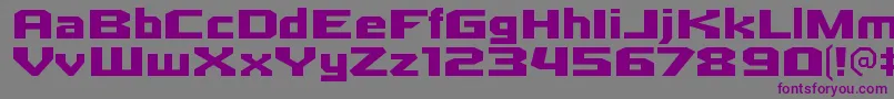 QuadrangleRegular Font – Purple Fonts on Gray Background