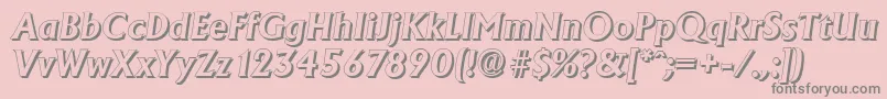 En savoir plus sur la police AdelonshadowBolditalic Police AdelonshadowBolditalic – polices grises sur fond rose