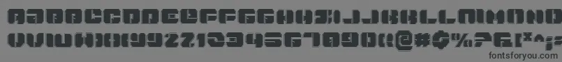 DanStargatePro-Schriftart – Schwarze Schriften auf grauem Hintergrund