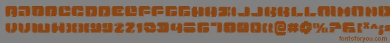 DanStargatePro Font – Brown Fonts on Gray Background