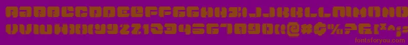 DanStargatePro Font – Brown Fonts on Purple Background