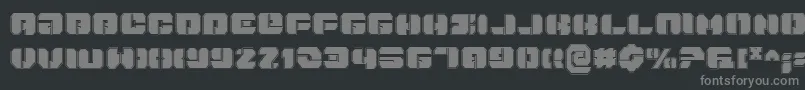 DanStargatePro Font – Gray Fonts on Black Background