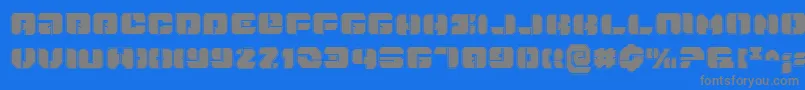 DanStargatePro Font – Gray Fonts on Blue Background