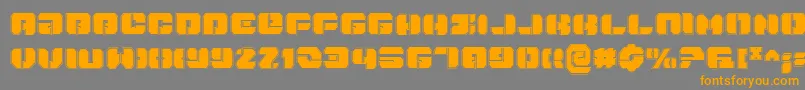 DanStargatePro Font – Orange Fonts on Gray Background