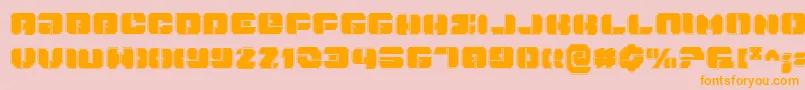 DanStargatePro Font – Orange Fonts on Pink Background