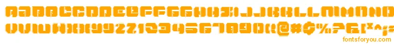 DanStargatePro Font – Orange Fonts on White Background