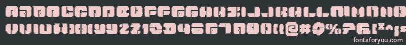 DanStargatePro Font – Pink Fonts on Black Background