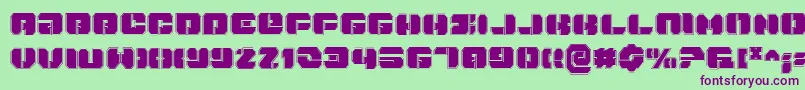 DanStargatePro Font – Purple Fonts on Green Background