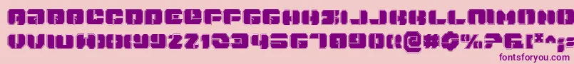 DanStargatePro Font – Purple Fonts on Pink Background