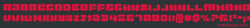 DanStargatePro Font – Red Fonts on Black Background