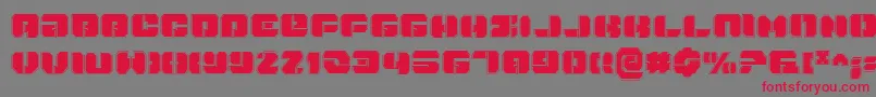 DanStargatePro Font – Red Fonts on Gray Background