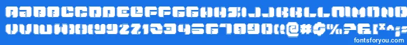 DanStargatePro Font – White Fonts on Blue Background