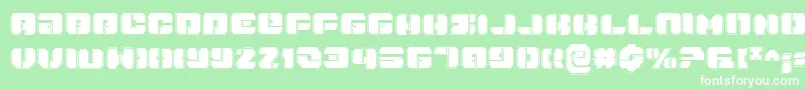 DanStargatePro-fontti – valkoiset fontit vihreällä taustalla