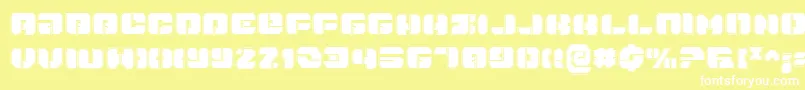 DanStargatePro Font – White Fonts on Yellow Background