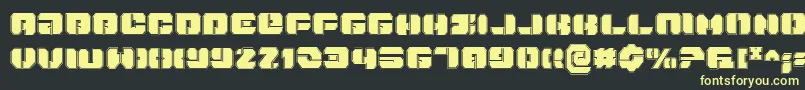 DanStargatePro Font – Yellow Fonts on Black Background