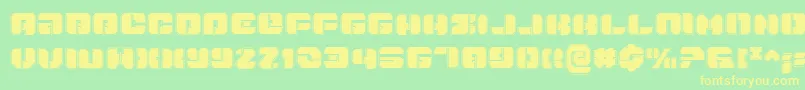 DanStargatePro Font – Yellow Fonts on Green Background