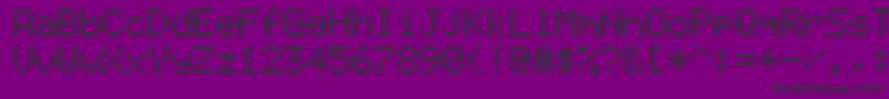 Ericsson ffy Font – Black Fonts on Purple Background