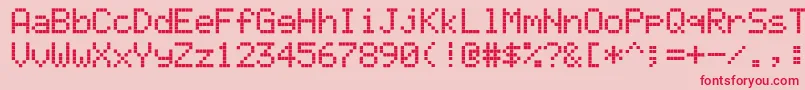 Ericsson ffy Font – Red Fonts on Pink Background