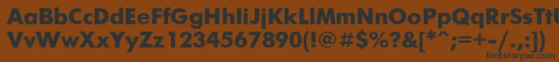 Futurisb Font – Black Fonts on Brown Background