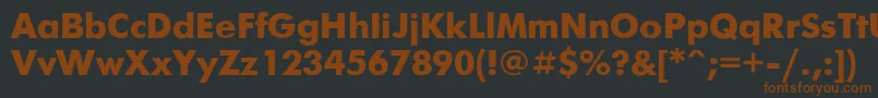Futurisb Font – Brown Fonts on Black Background
