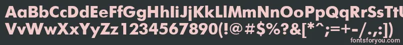 Futurisb Font – Pink Fonts on Black Background