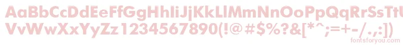 Futurisb Font – Pink Fonts on White Background