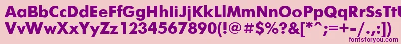 Futurisb Font – Purple Fonts on Pink Background