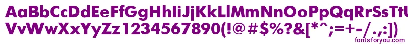 Futurisb Font – Purple Fonts on White Background