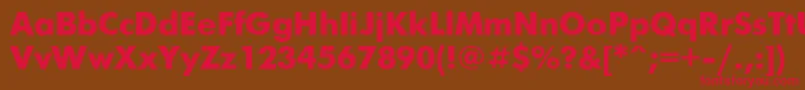 Futurisb Font – Red Fonts on Brown Background