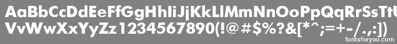 Futurisb Font – White Fonts on Gray Background