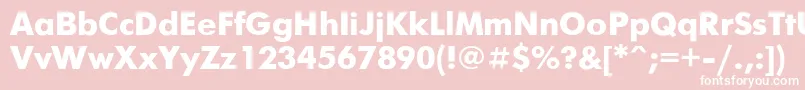 Futurisb Font – White Fonts on Pink Background