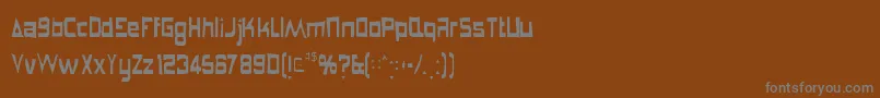 Шрифт Anglepoiselampshadegaunt – серые шрифты на коричневом фоне