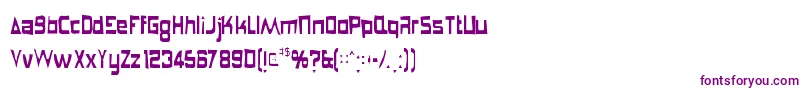 Anglepoiselampshadegaunt Font – Purple Fonts on White Background