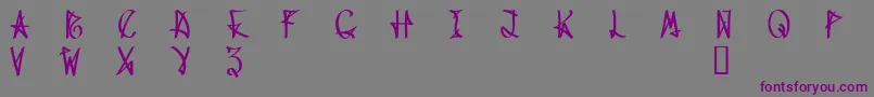 WanaxDemo-Schriftart – Violette Schriften auf grauem Hintergrund