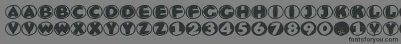 Eaglesbuttons Font – Black Fonts on Gray Background