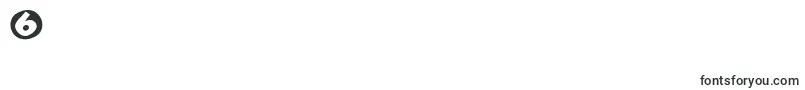 Eaglesbuttons-Schriftart – Schriften für die Ziffer 6