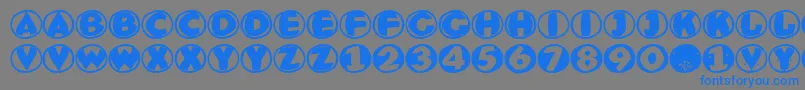 Eaglesbuttons Font – Blue Fonts on Gray Background