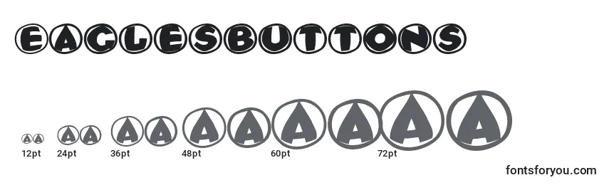 Eaglesbuttons Font Sizes