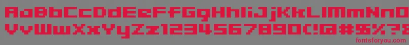 04b 09 Font – Red Fonts on Gray Background