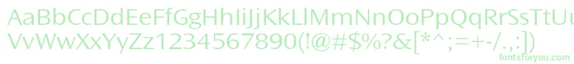 OceansansstdLightext Font – Green Fonts on White Background