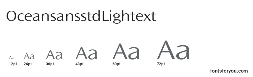 OceansansstdLightext Font Sizes