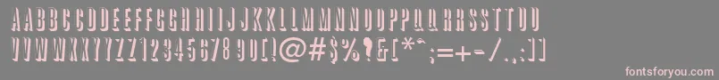 GlennaRegular Font – Pink Fonts on Gray Background