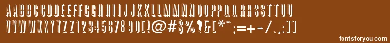 GlennaRegular Font – White Fonts on Brown Background