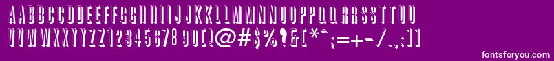 GlennaRegular Font – White Fonts on Purple Background