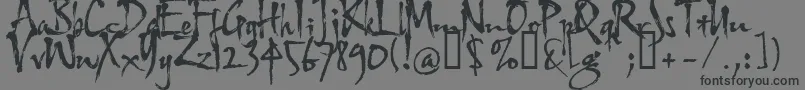 Hltfap4e Font – Black Fonts on Gray Background