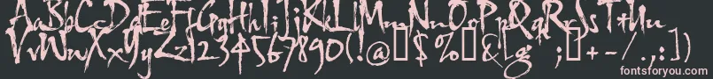 Hltfap4e Font – Pink Fonts on Black Background