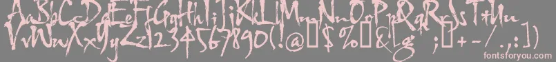 Hltfap4e Font – Pink Fonts on Gray Background