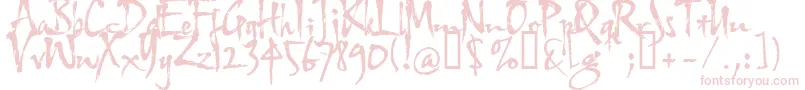 Hltfap4e Font – Pink Fonts on White Background