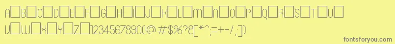 Weitere Informationen zur Roninset1-Schriftart Roninset1-Schriftart – Graue Schriften auf gelbem Hintergrund