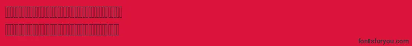 NazaninLight Font – Black Fonts on Red Background